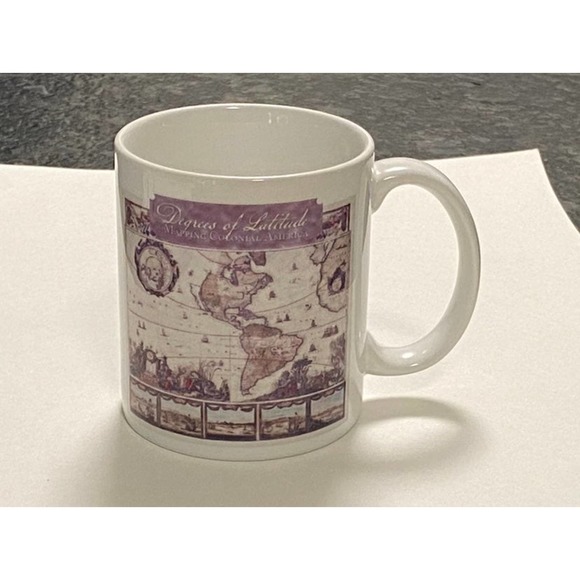 Degrees Of Latitude Mapping Colonial America Coffee Mug - Picture 1 of 8
